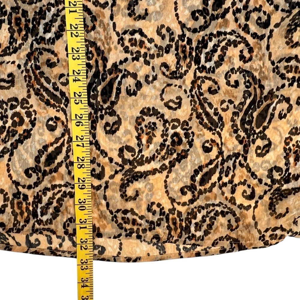 Chicos Womens Paisley Tunic Top Size XL Beaded Resort Flowy Boho Beach Loose - Picture 7 of 10